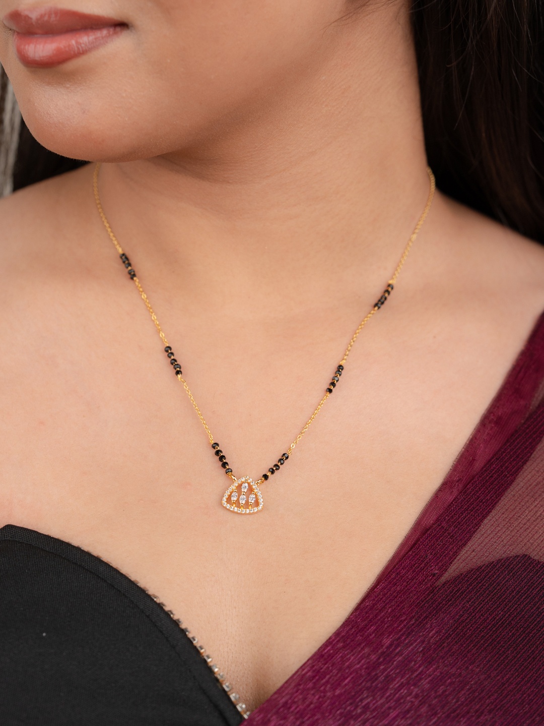 

Zeraki Jewels Gold-Plated Mangalsutra