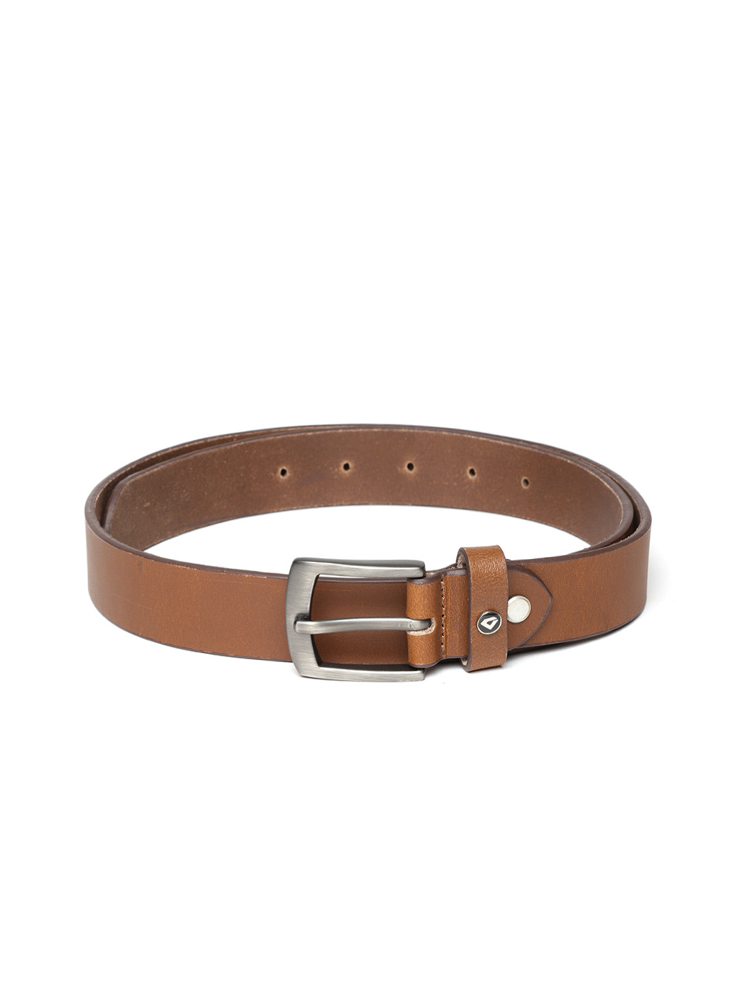 

INVICTUS Men Brown Solid Leather Belt