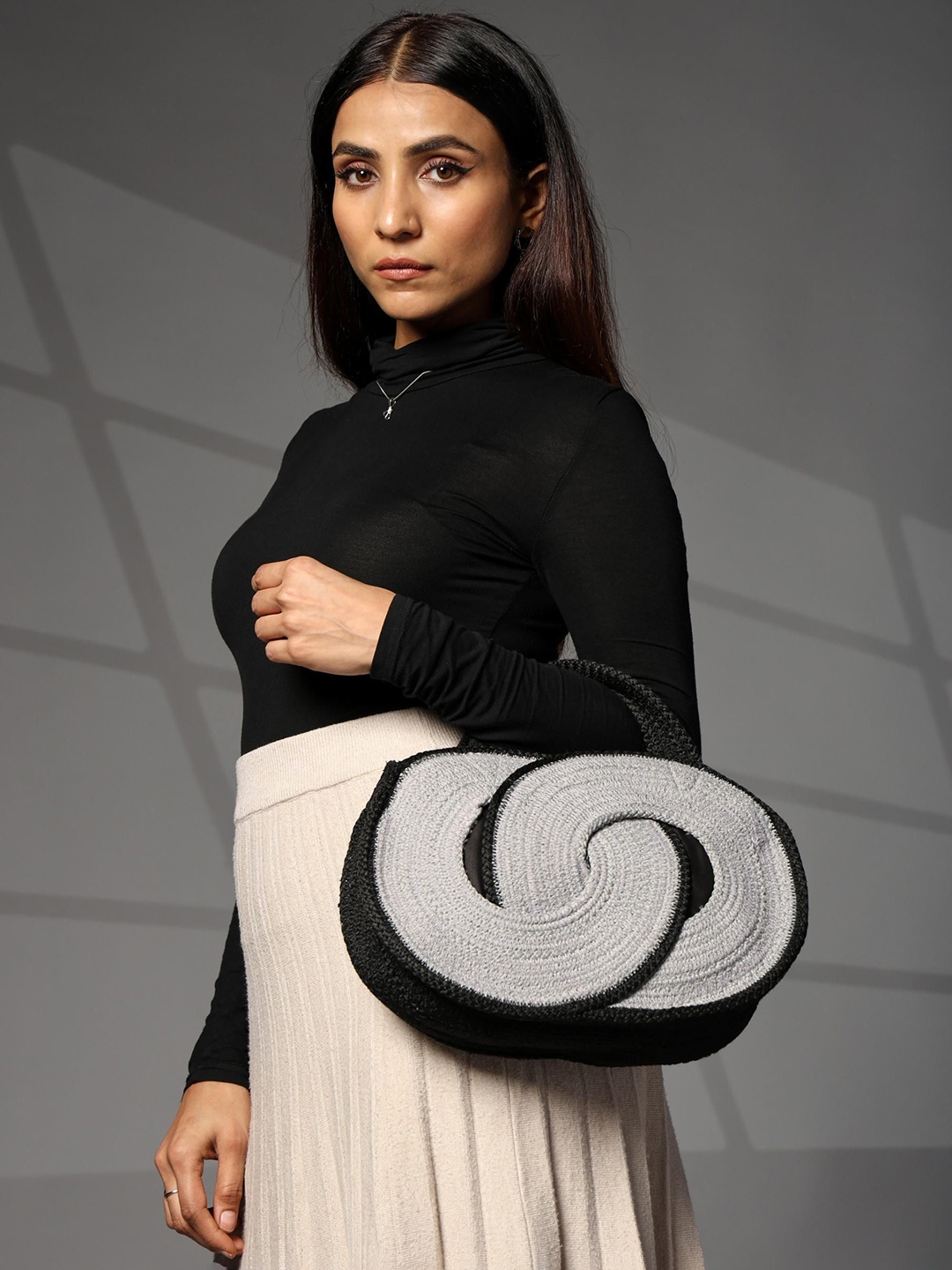 

ENSAC Structured Shoulder Bag, Grey