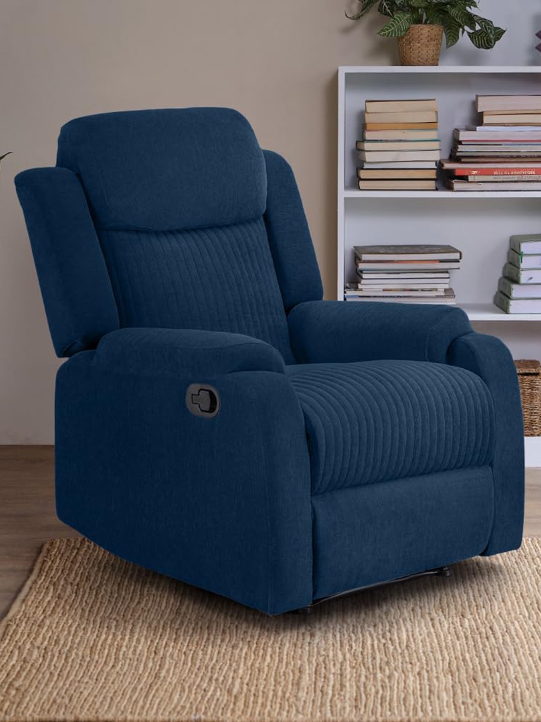 

Sleepyhead RX6 - Single Seater Fabric Recliner Premium Pocket Springs, Blue