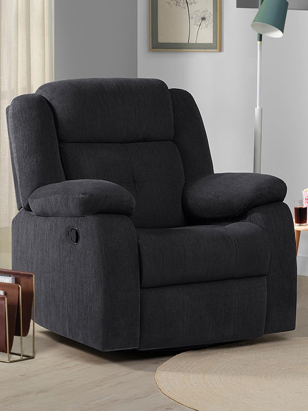 

Sleepyhead RX7 - Rocking & Revolving Single Seater Fabric Recliner, Grey