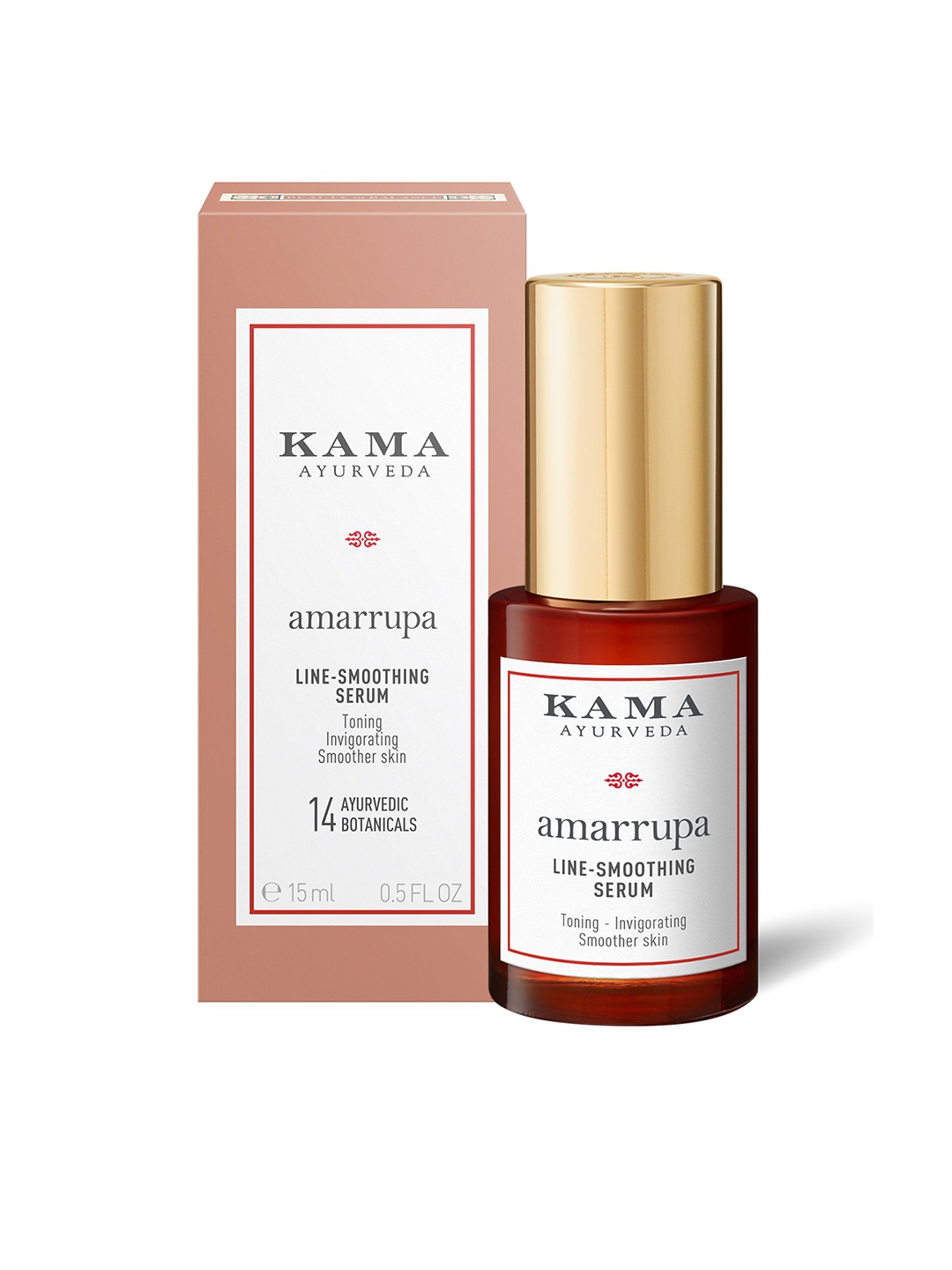 

KAMA AYURVEDA Amarrupa Line Smoothing Face Serum with Centella Asiatica - 15 ml, Brown