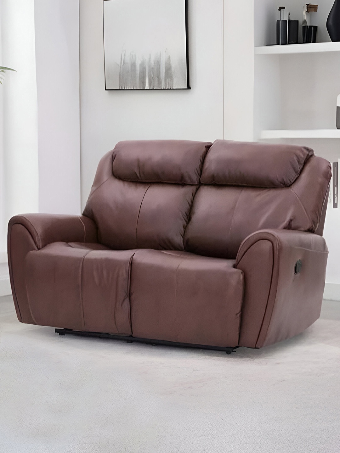

Royaloak Muar Malaysian Brown Leatherette Manual 2 Seater Recliner