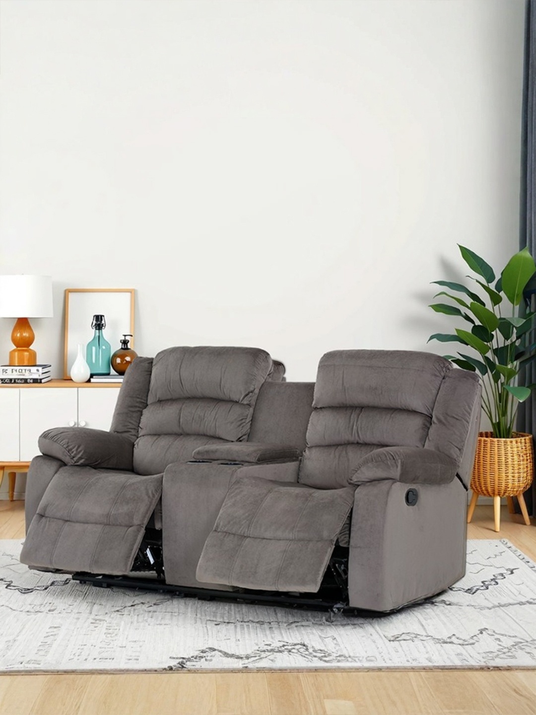 

Royaloak Muar Malaysian Grey Manual 2 Seater Recliner