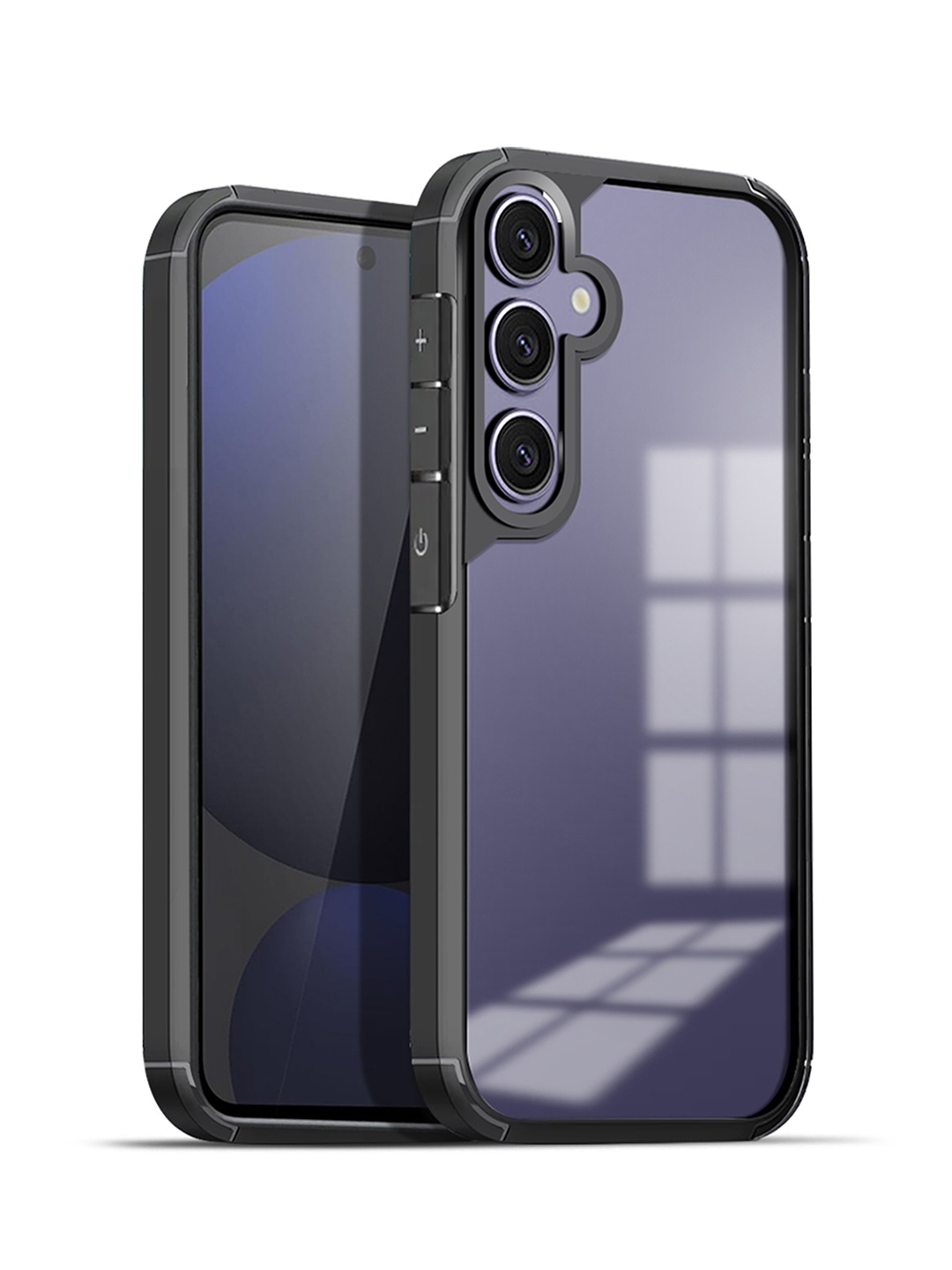 

Karwan Solid Samsung S24 FE 5G Back Case, Black