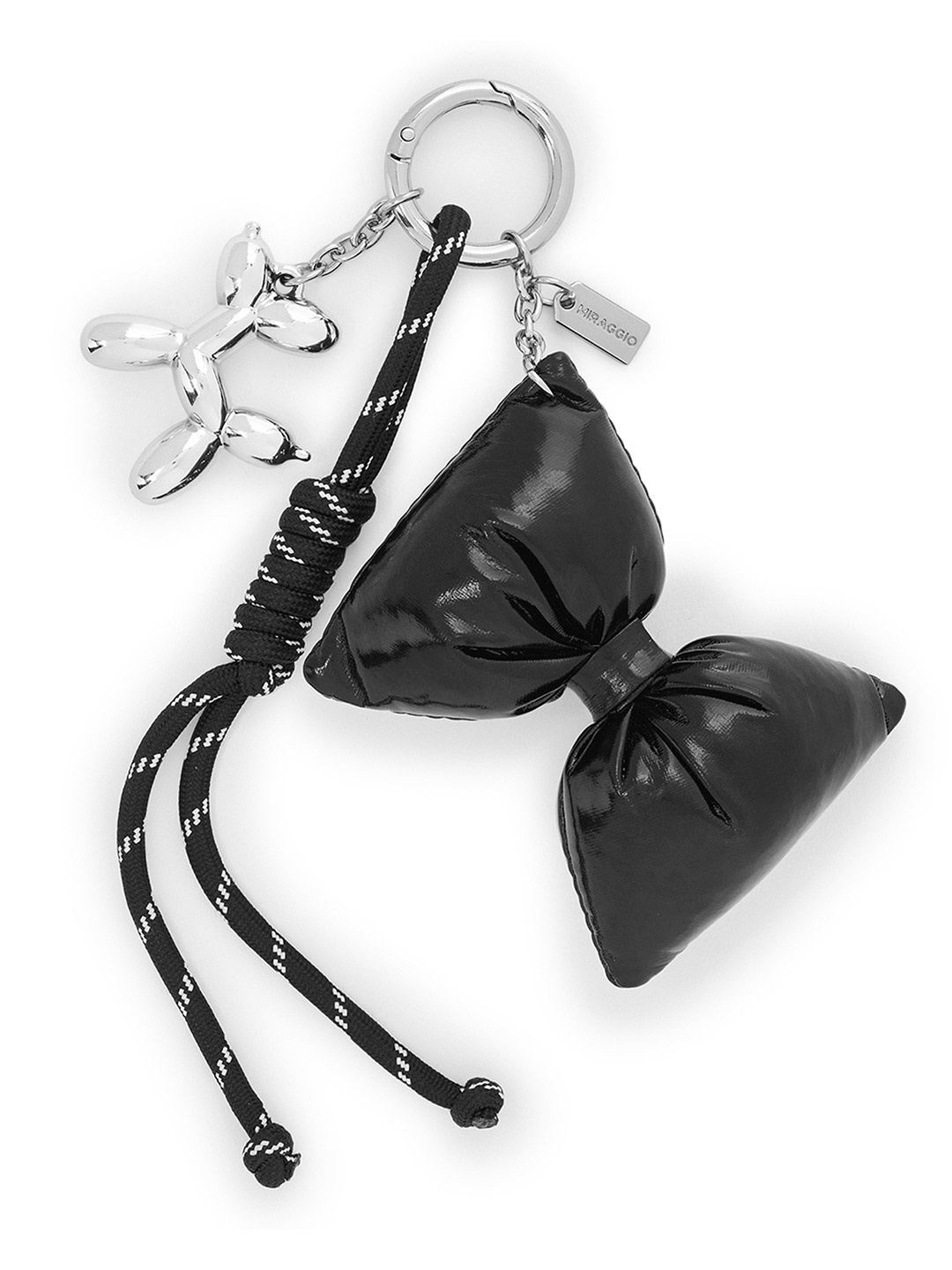 

MIRAGGIO Handbag Acrylic Bowie Charm, Silver