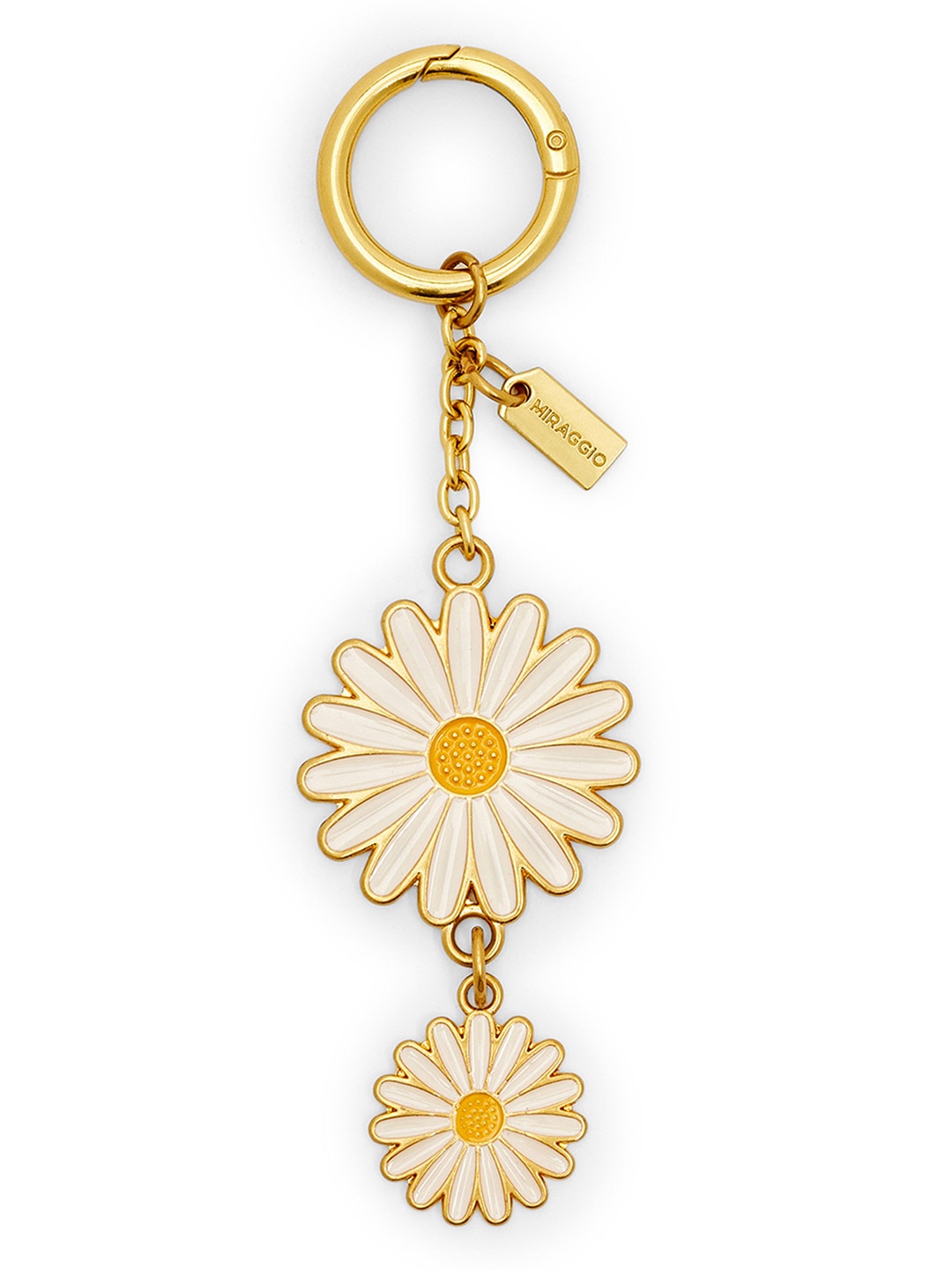

MIRAGGIO Embellished Daisy Handbag Charm, Gold