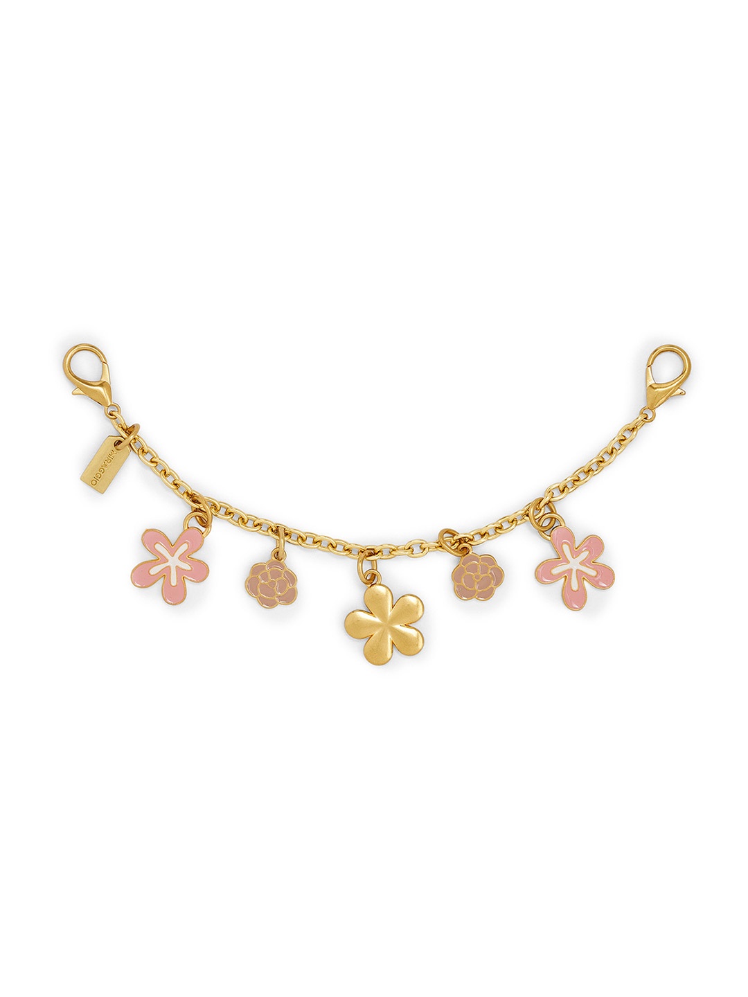 

MIRAGGIO Floral Dream Acrylic Handbag Charm, Gold