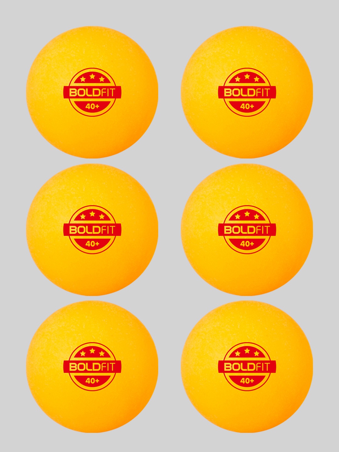 

BOLDFIT Pack Of 6 Table Tennis Ball, Orange