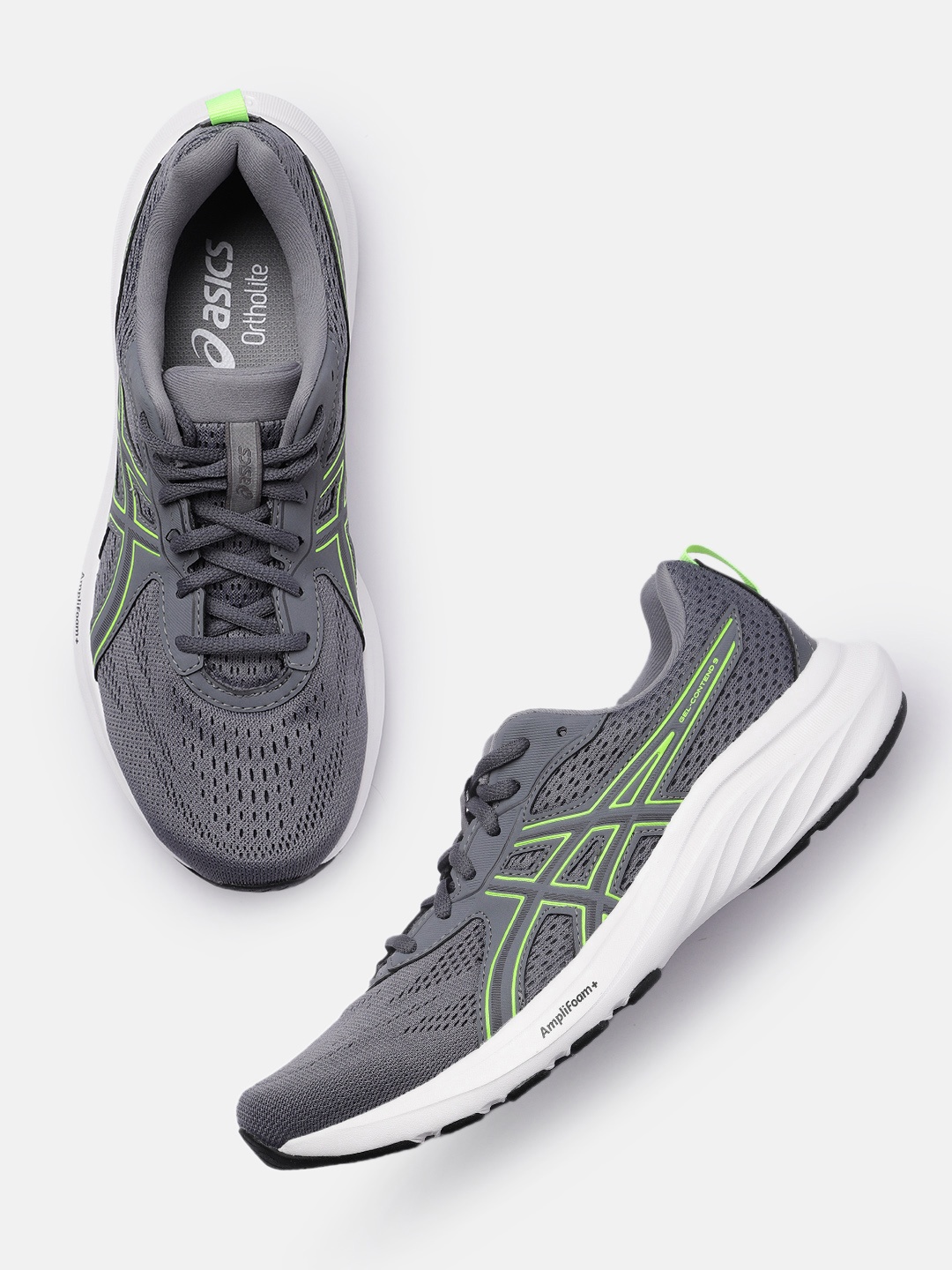 

ASICS Men GEL-CONTEND 9 Running Shoes, Grey