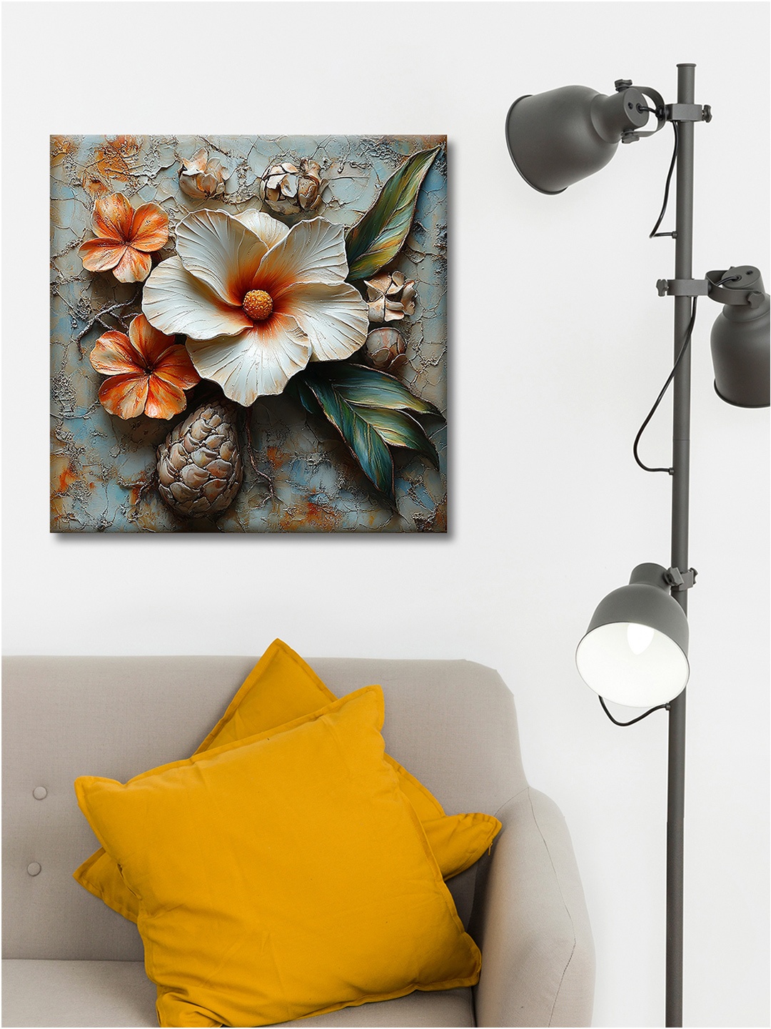 

OLIVE TREE Blue & White Canvas Floral and Botanical Wall Paintings