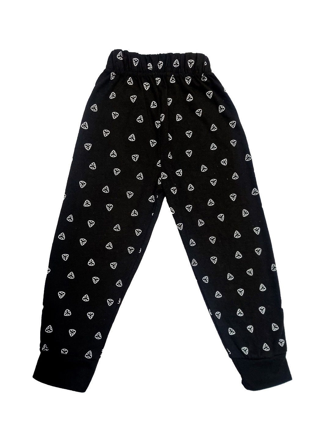 

Surfbae Kids Printed Cotton Relaxed-Fit Mid-Rise Joggers, Black