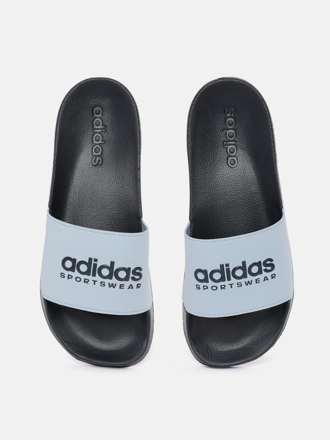 

ADIDAS Unisex Brand Logo Printed Sliders, Blue