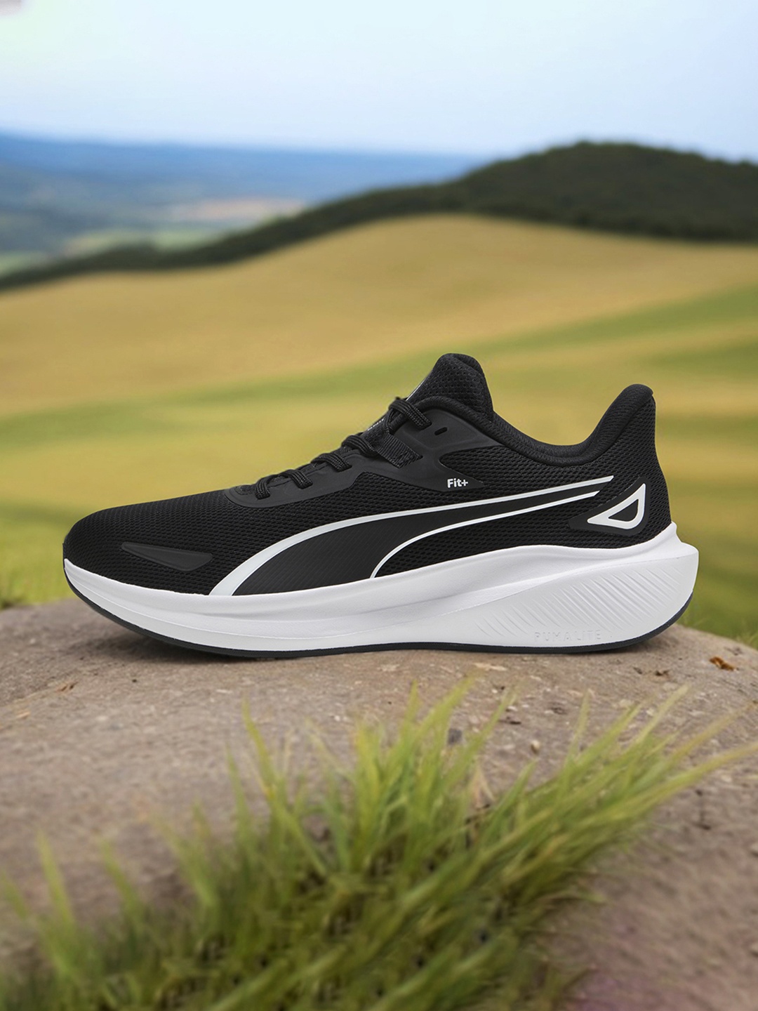 

Puma Skyrocket Lite Unisex Running Shoes, Black