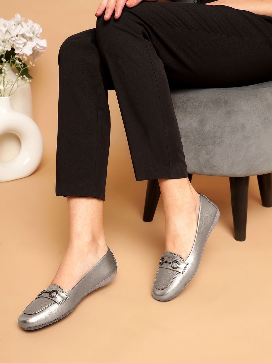 

Truffle Collection Women Loafers, Silver