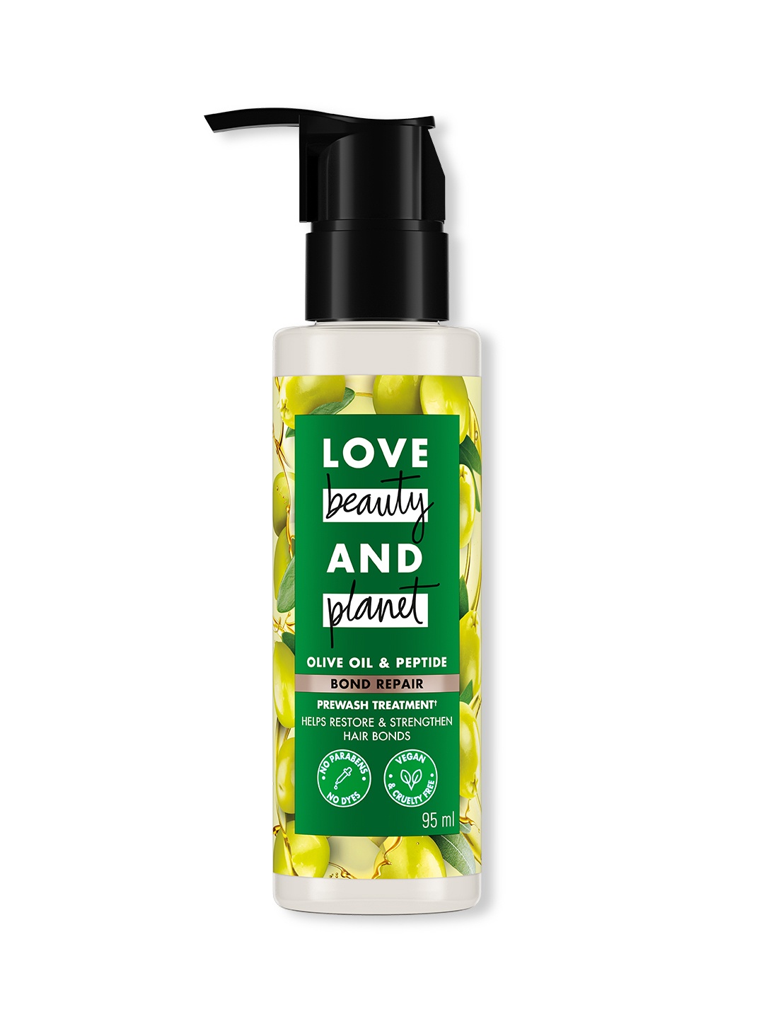 

Love Beauty & Planet Olive Oil & Peptide Bond Repair Damage Rescue Serum Cream - 95ml, Green