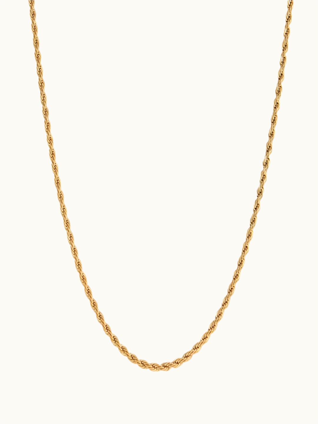 

Zaisha 18K Gold Plated Twisted Rope Chain