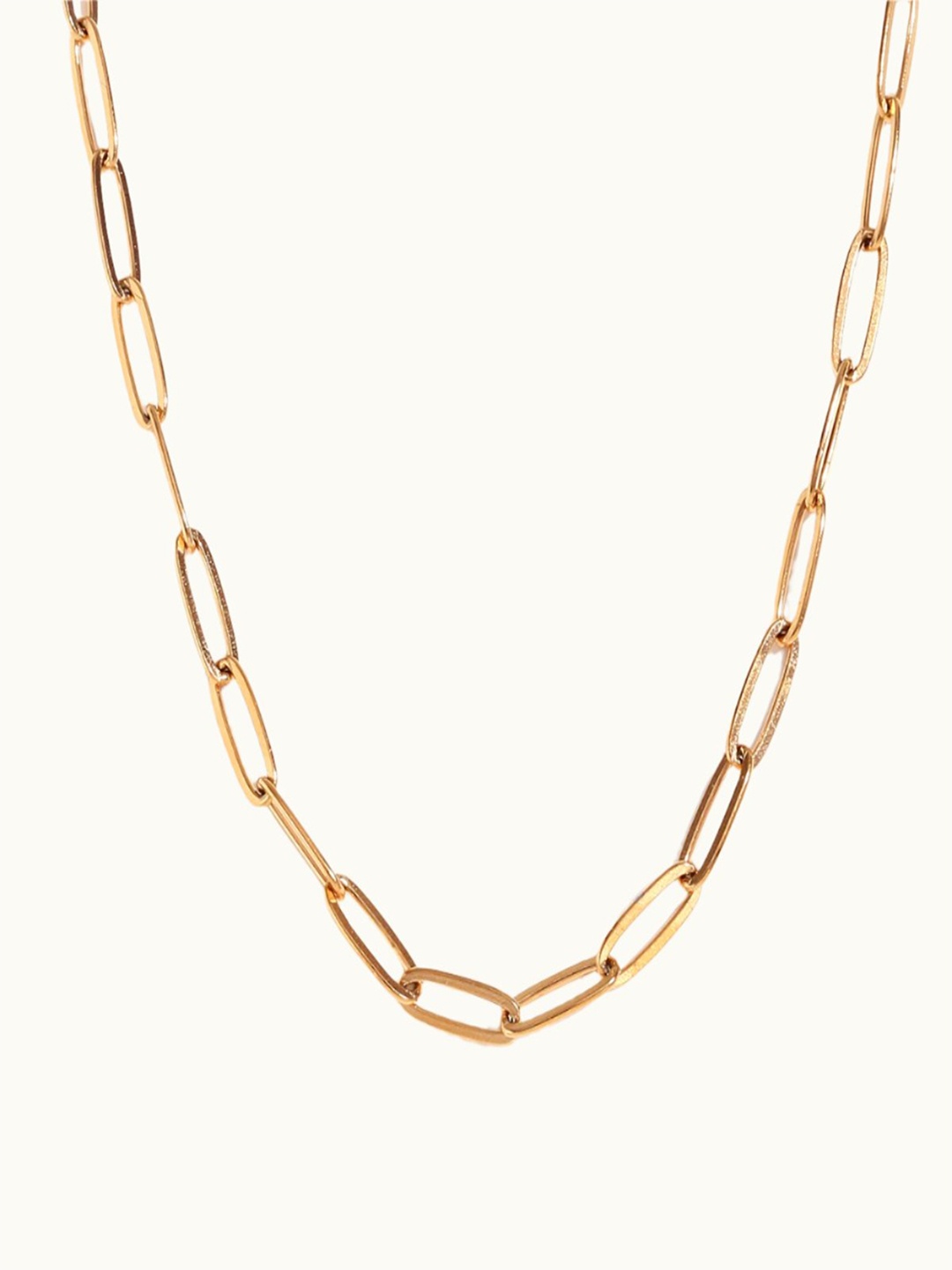 

Zaisha 18K Gold Plated Paper Clip Chain