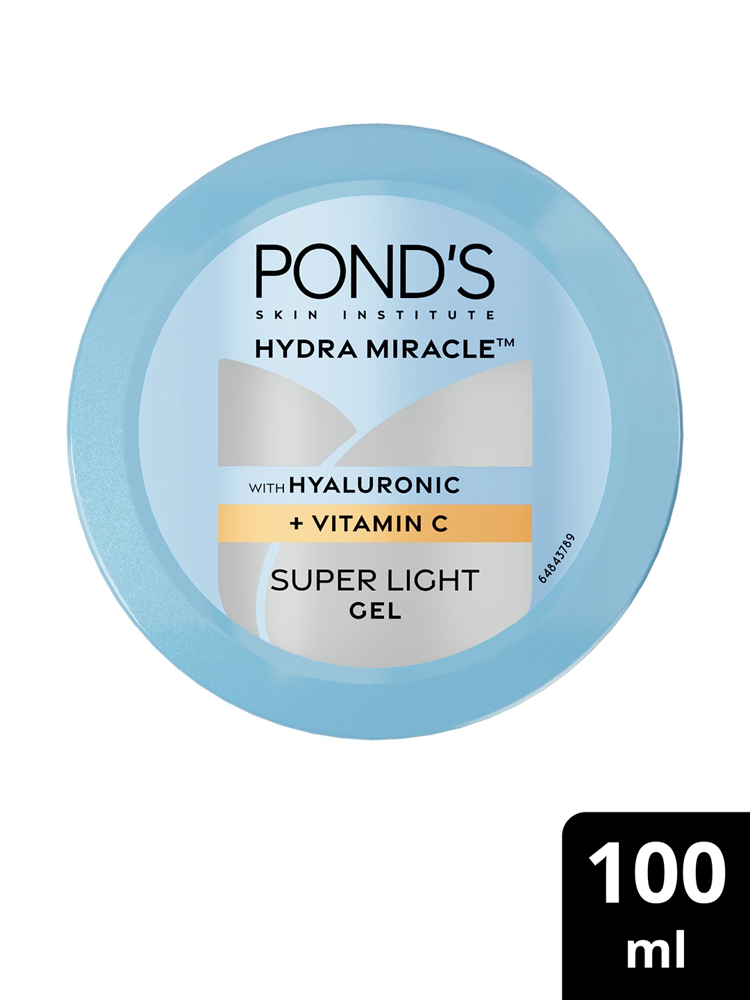 

Ponds Hydra Miracle Super Light Gel With Hyaluronic Acid & Vitamin C - 100ml, Blue