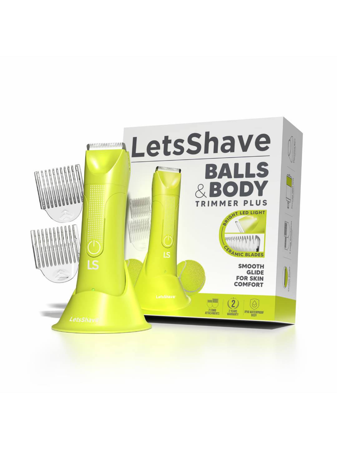 

LetsShave Balls & Male Body Trimmer Plus, Green