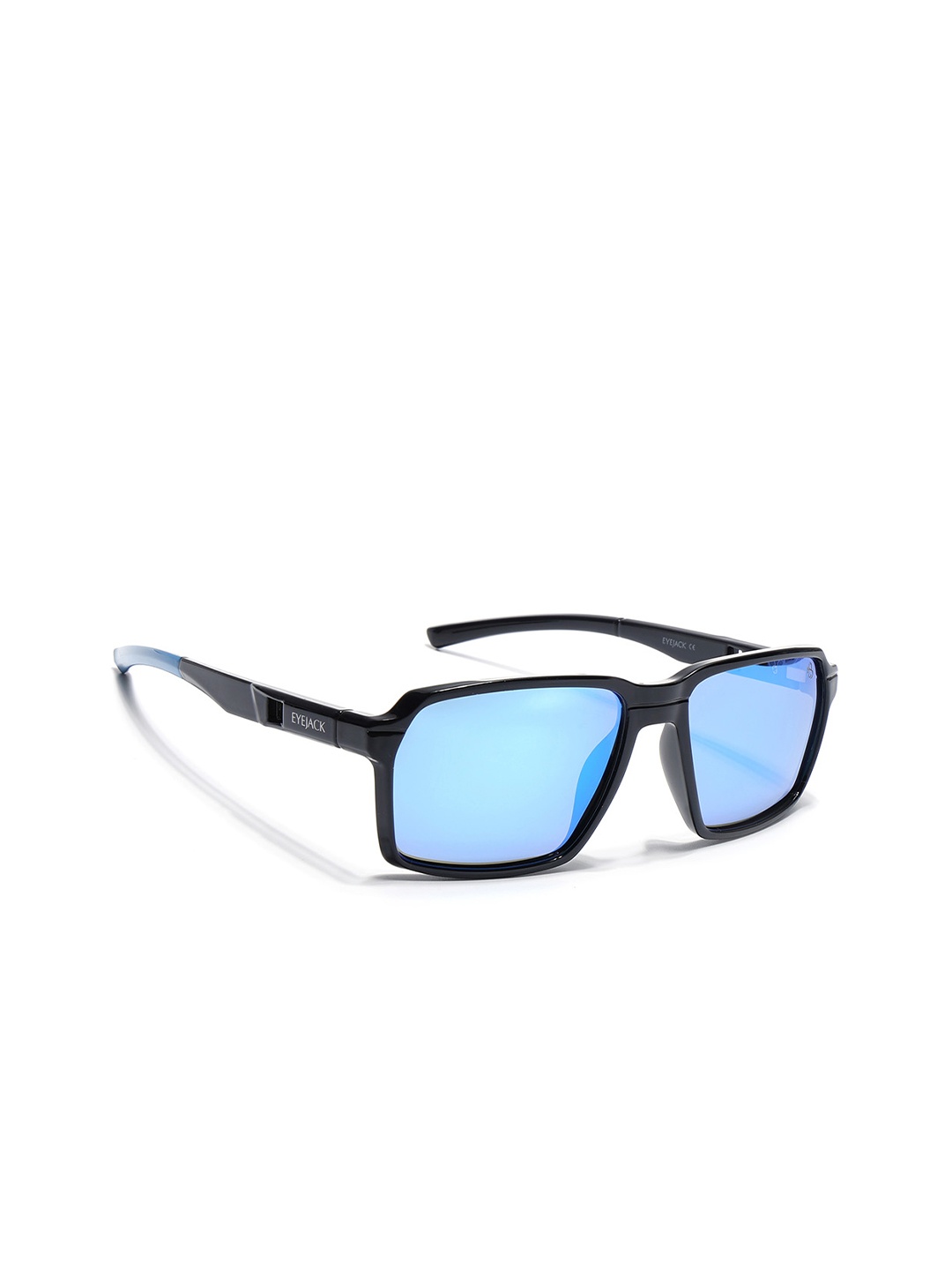 

Eyejack Unisex Wayfarer Sunglasses with Polarised and UV Protected Lens, Blue