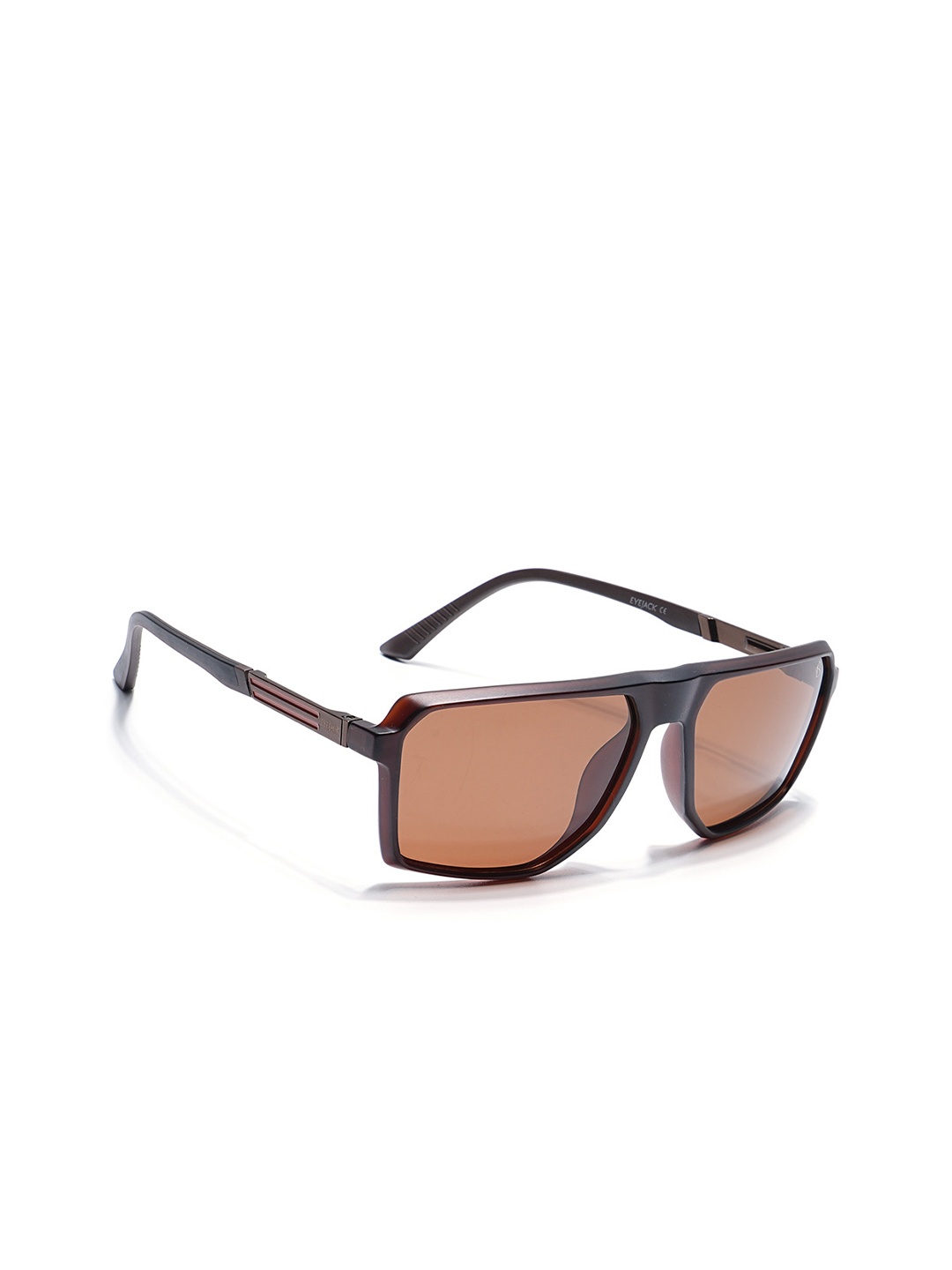

Eyejack Unisex Wayfarer Sunglasses with Polarised and UV Protected Lens 91127PCL1134, Brown