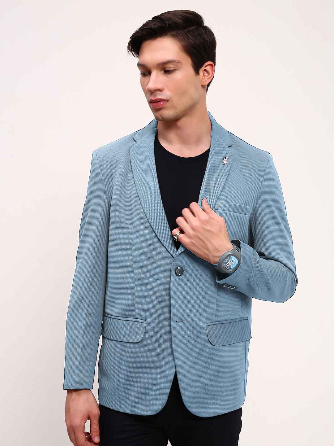 

SHOWOFF Slim-Fit Single Breasted Blazer, Blue