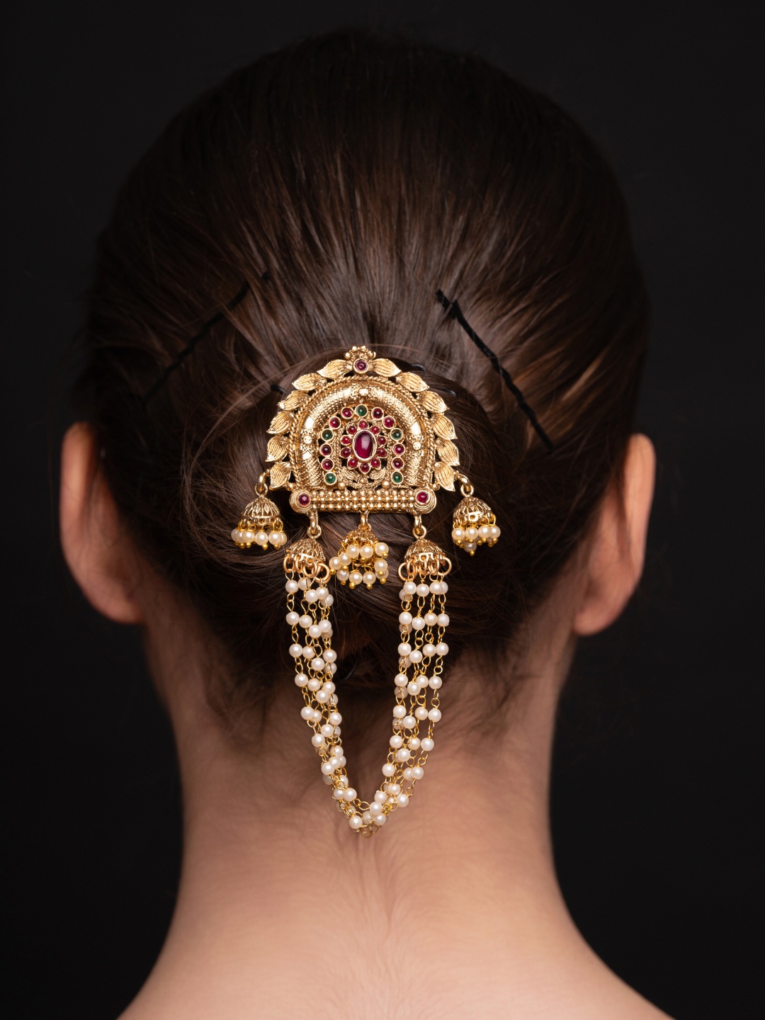 

PANASH Women Embellished Hair Accessory Set, Gold