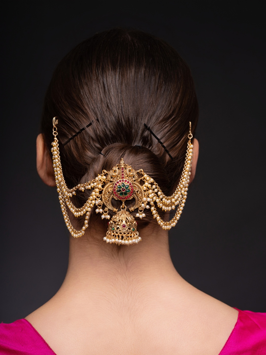 

PANASH Women Embellished Hair Accessory Set of, Gold