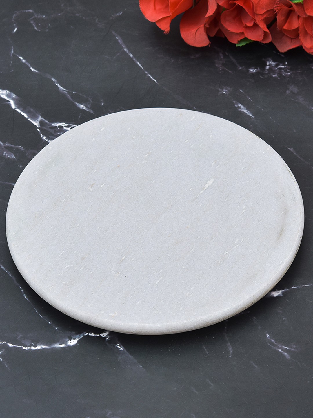 

OGGN White Marble Round Chakla