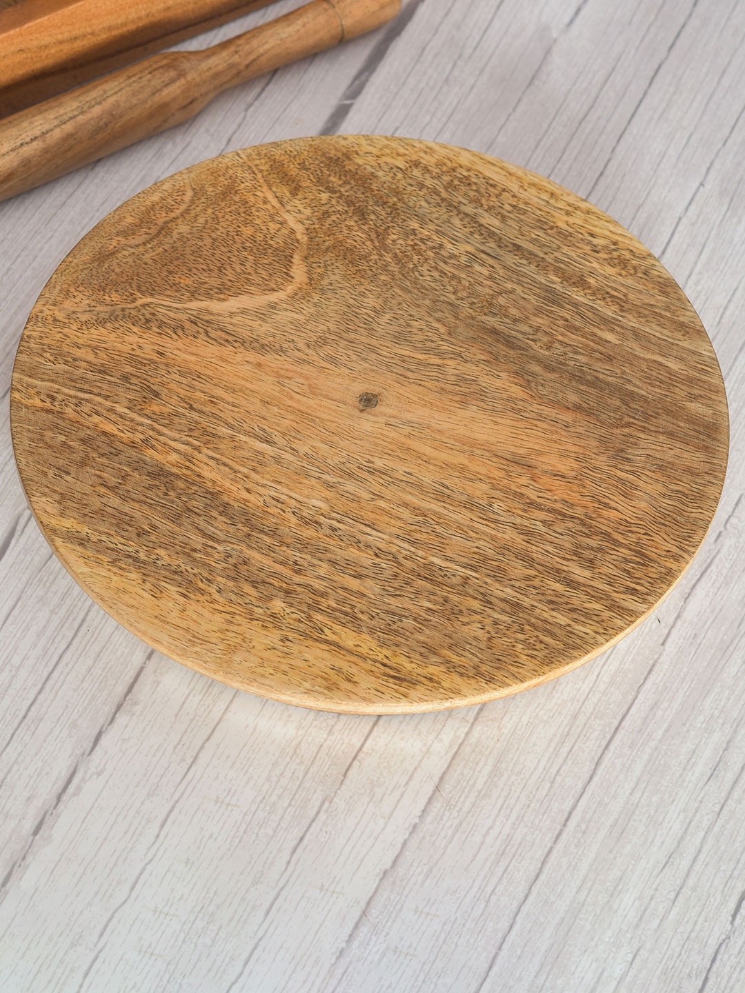 

OGGN Brown Natural Mango Wooden Chakla