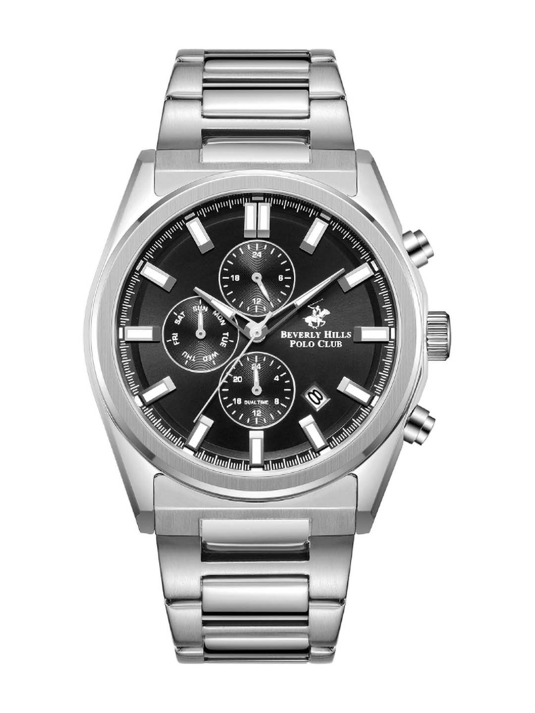 

Beverly Hills Polo Club Men Bracelet Style Analogue Multi-Function Watch BP5021Y.350, Silver