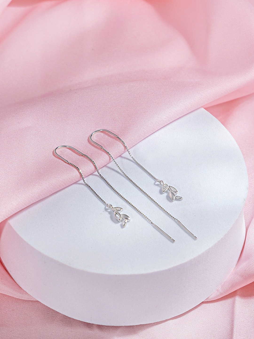 

Zavya Contemporary Hoop Earrings, Silver