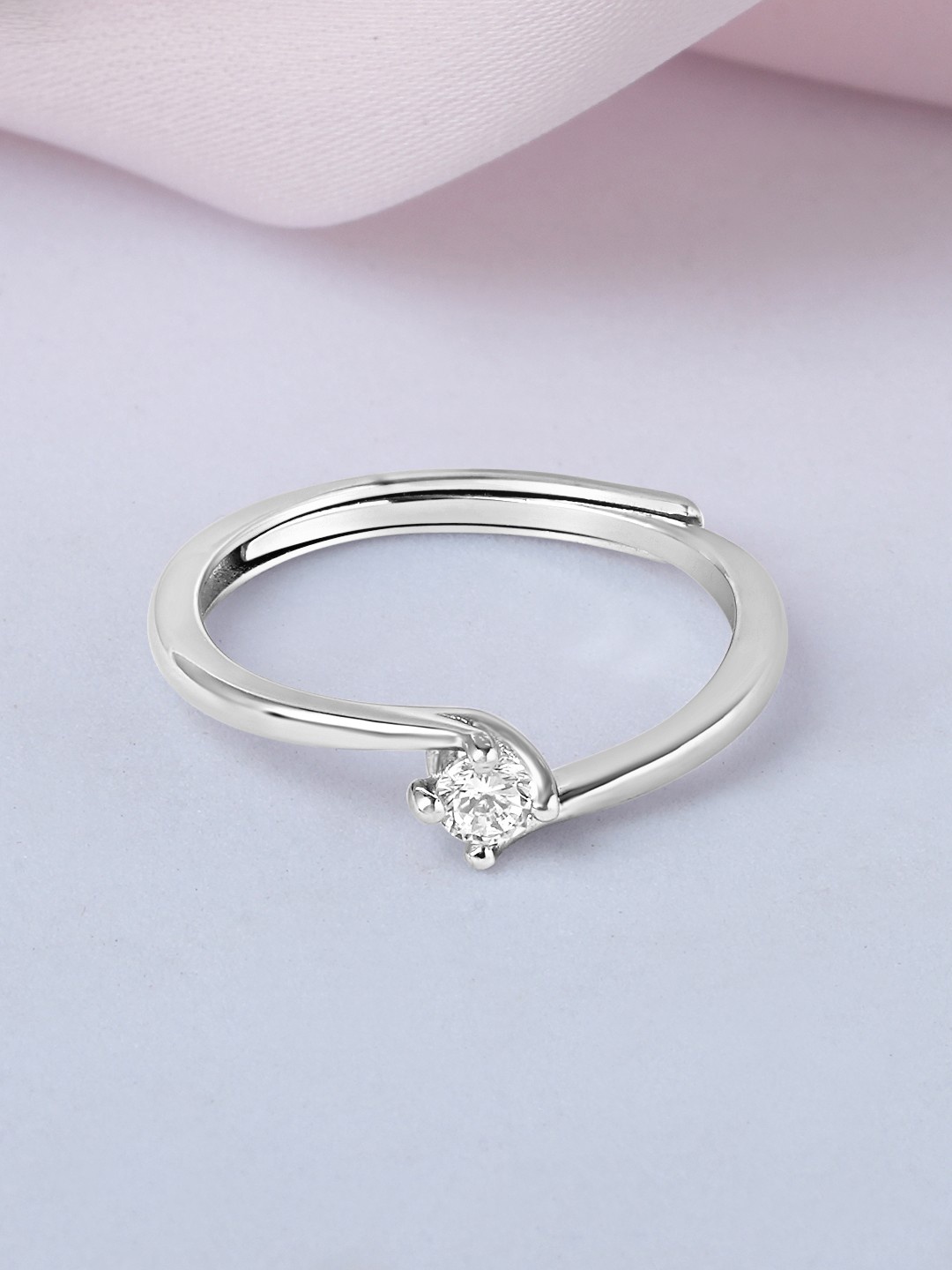 

Zavya 925 Sterling Silver Rhodium-Plated Finger Ring