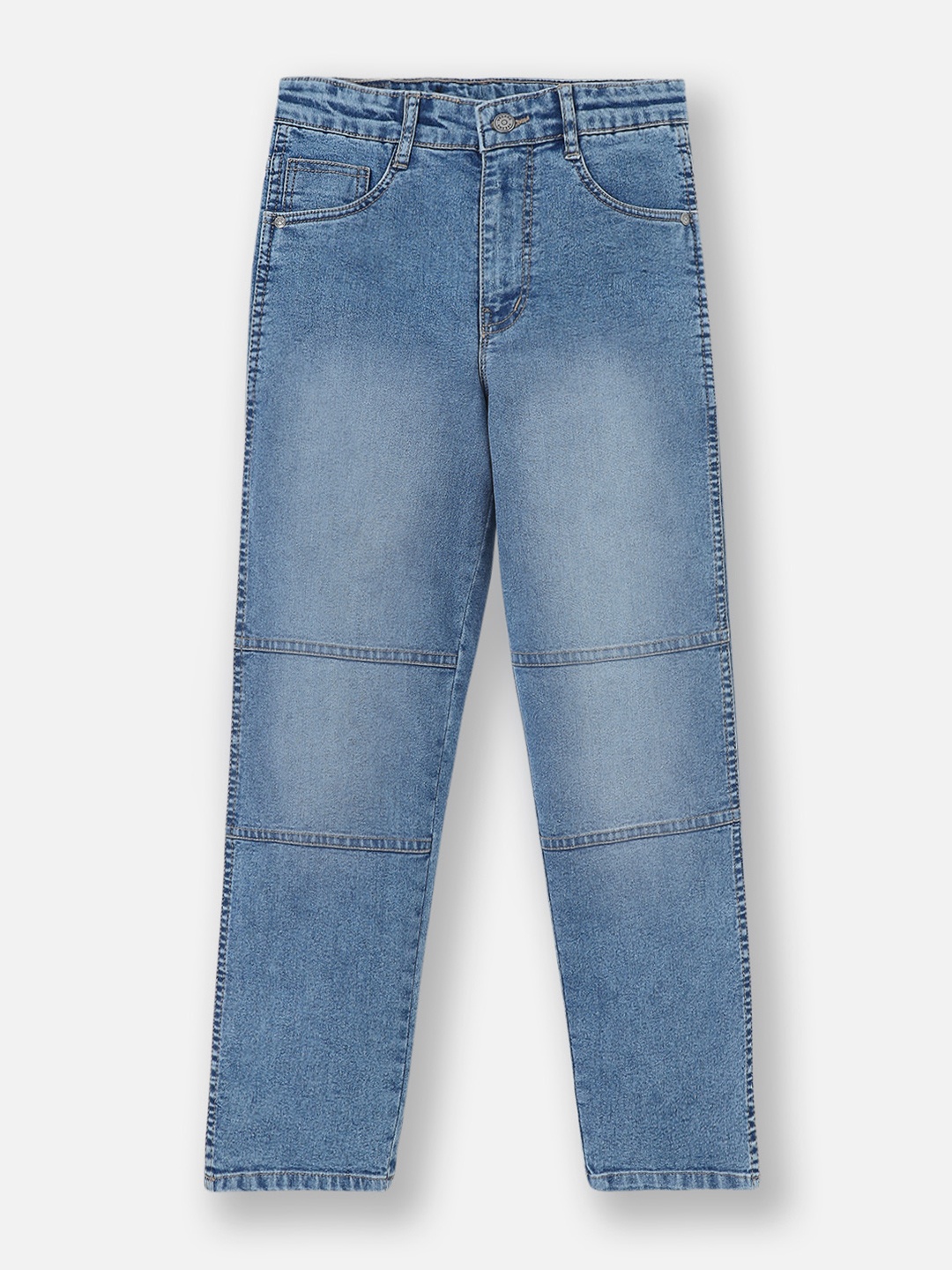 

Urbano Juniors Boys Loose Relaxed Fit Heavy Fade Stretchable Jeans, Blue