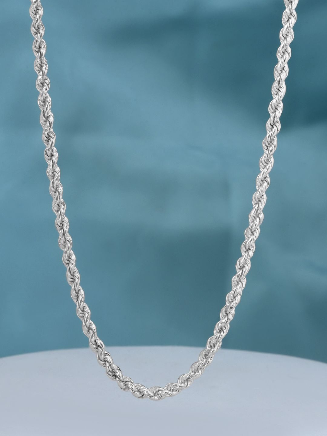 

Zavya Men Sterling Silver Silver-Plated Chain