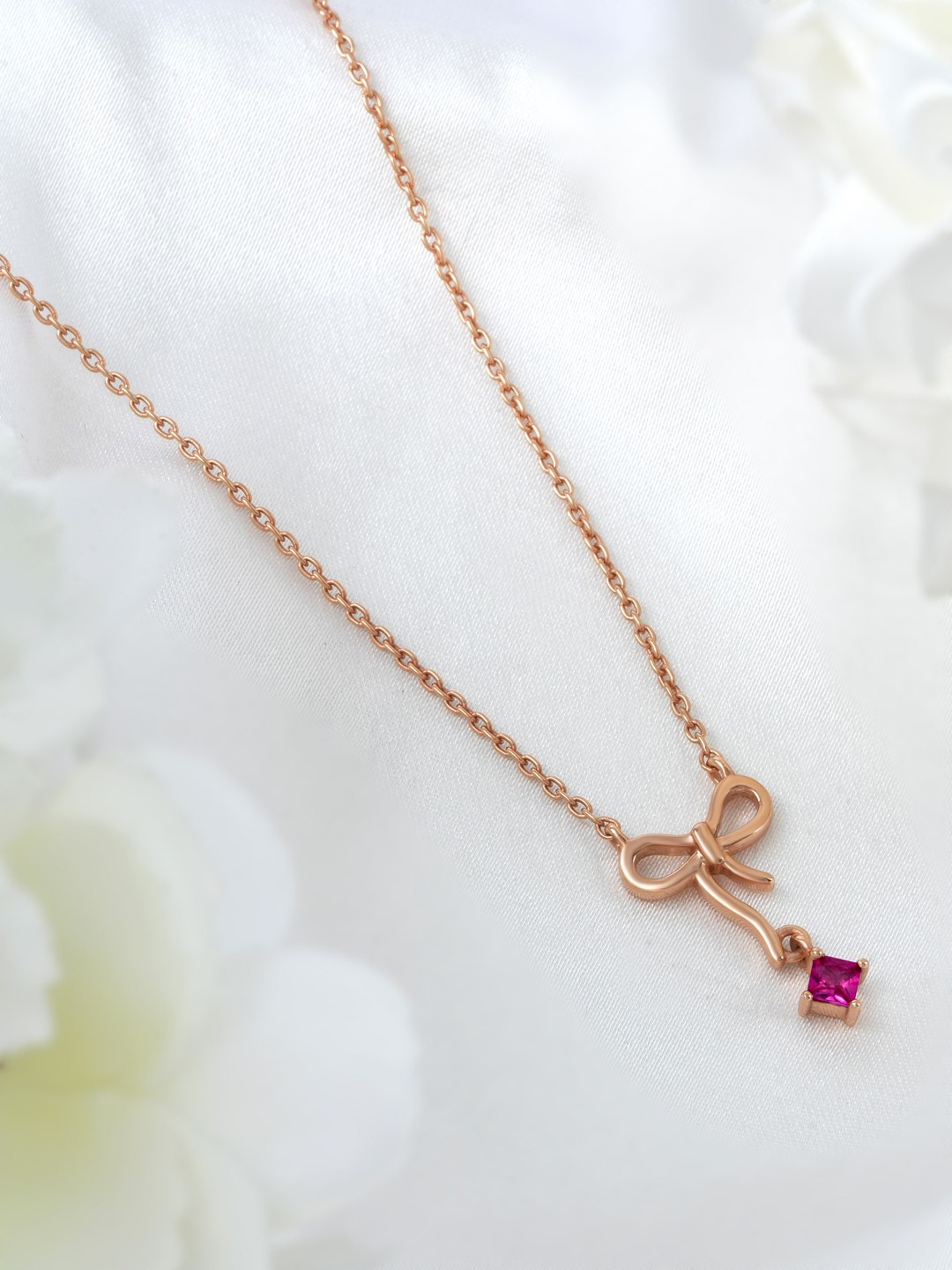 

Zavya Sterling Silver Rose Gold-Plated Necklace