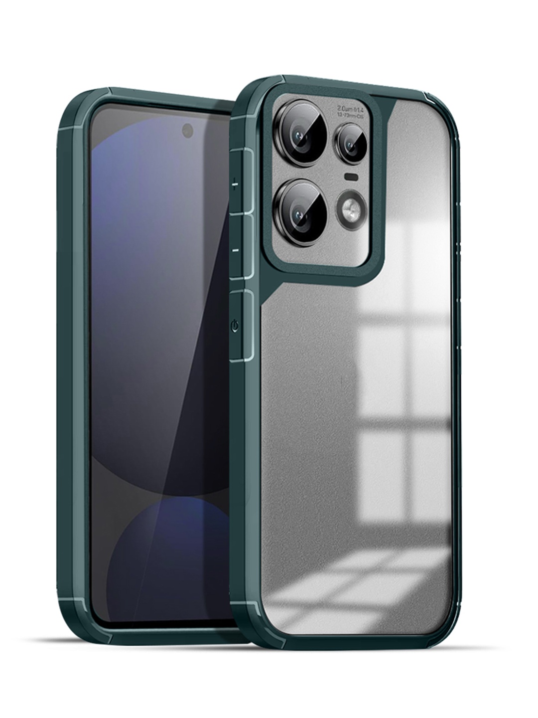 

Karwan Solid Motorola 50 Pro 5G Shockproof Bumper Back Case, Green