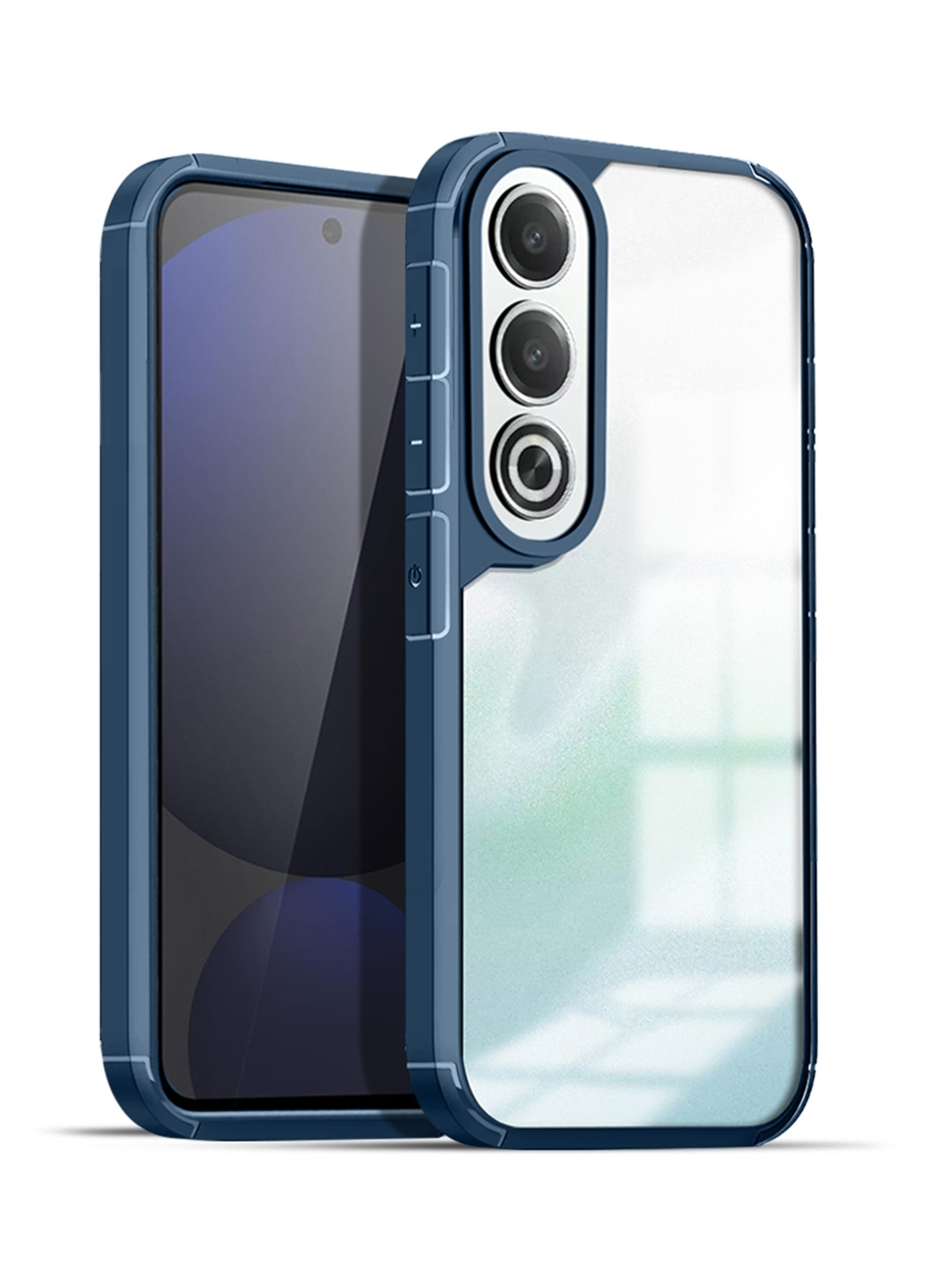 

Karwan Oppo K12X Shockproof Bumper Back Case, Blue