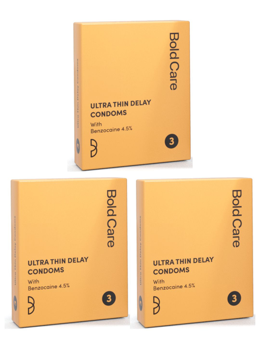 

Bold Care Set Of 3 Premium Ultra Thin Condoms - 3 Pcs Each, Khaki