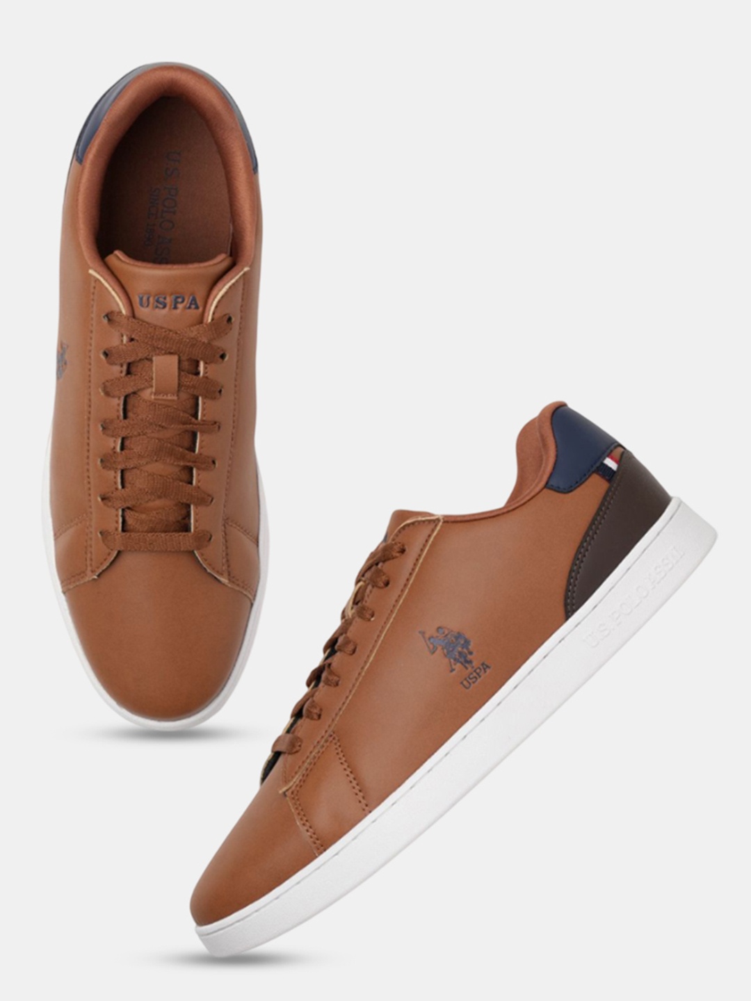

U.S. Polo Assn. Men Lace-Ups Sneakers, Tan