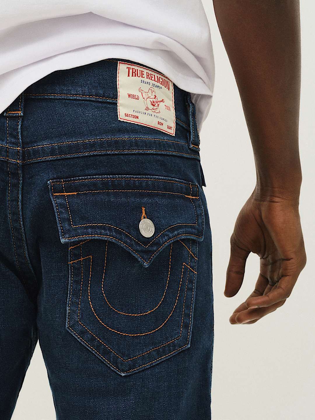 

True Religion SN Billy Bootcut Mid Rise Washed Jeans, Blue