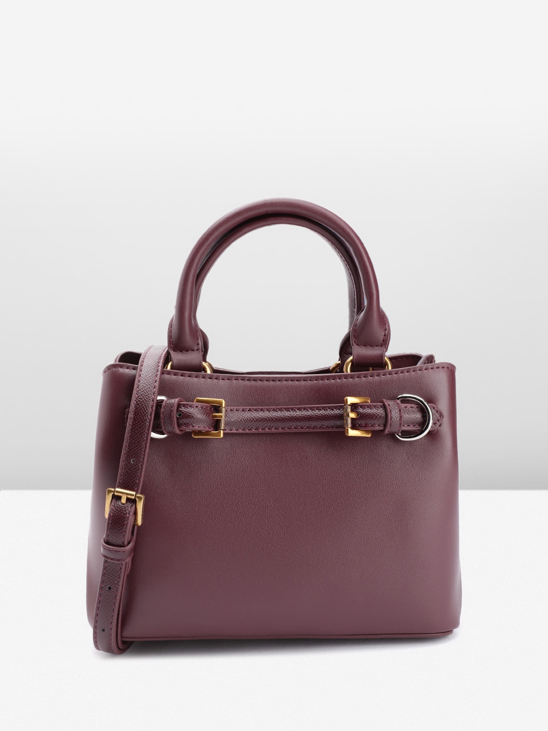 

Steve Madden Structured Handheld Bag, Burgundy
