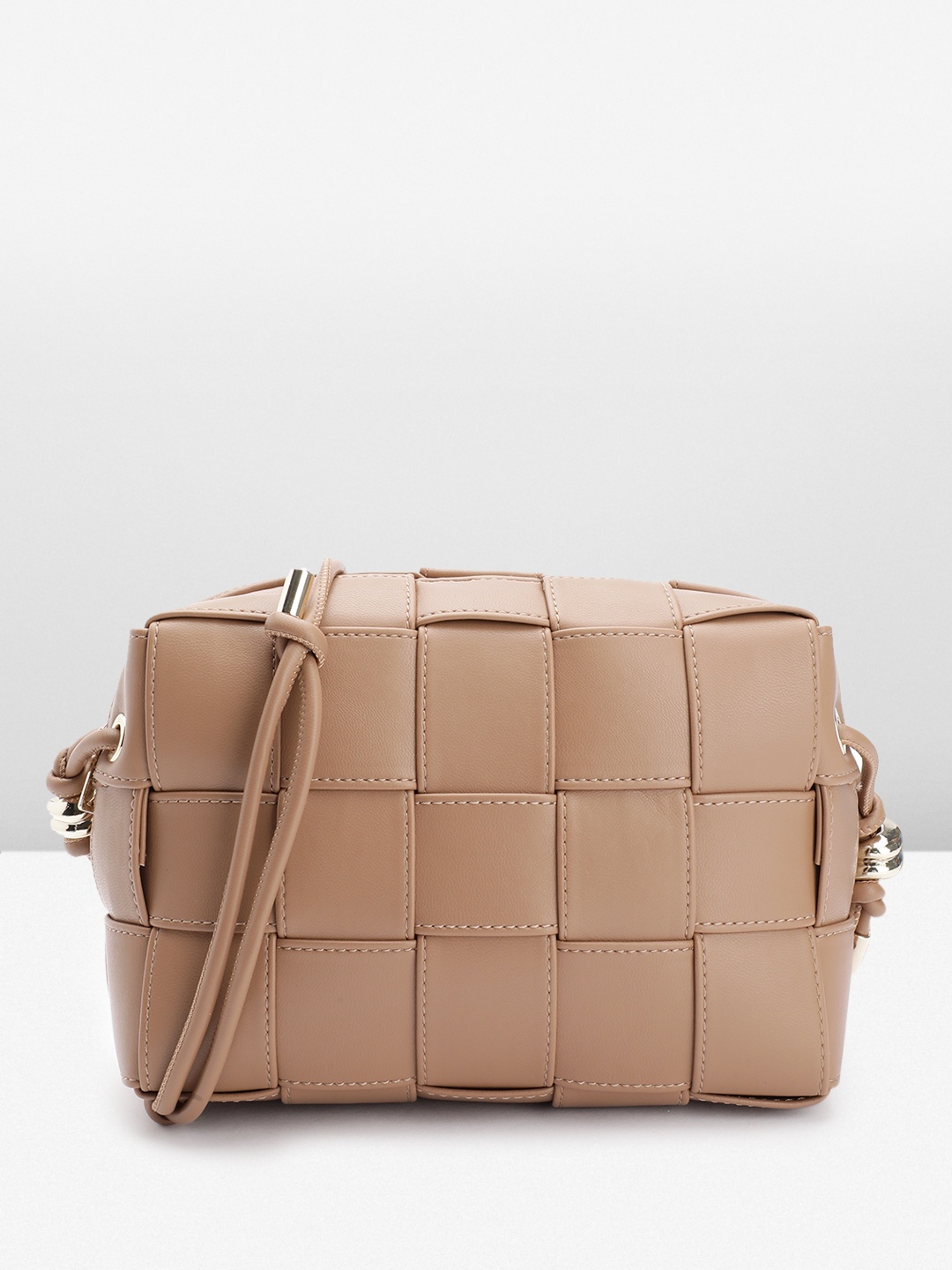 

Steve Madden Basket Weave Textured Shoulder Bag, Brown