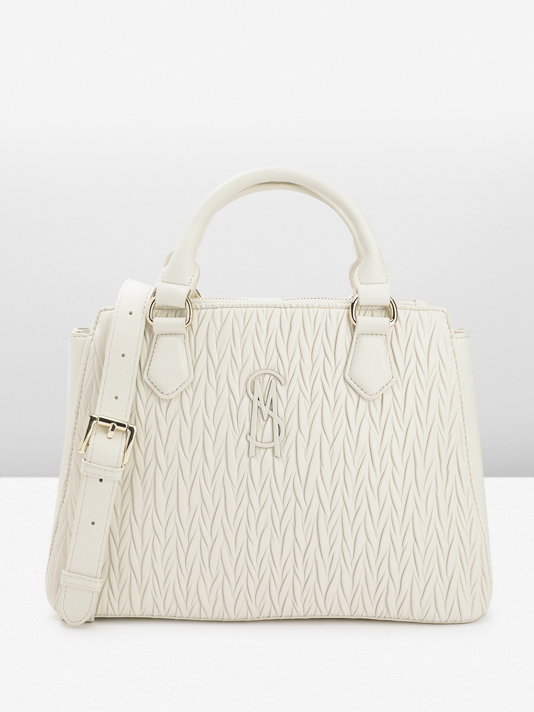 

Steve Madden Self Design Handheld Bag, White