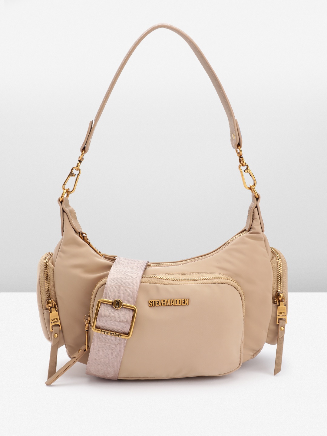 

Steve Madden Structured Shoulder Bag, Beige