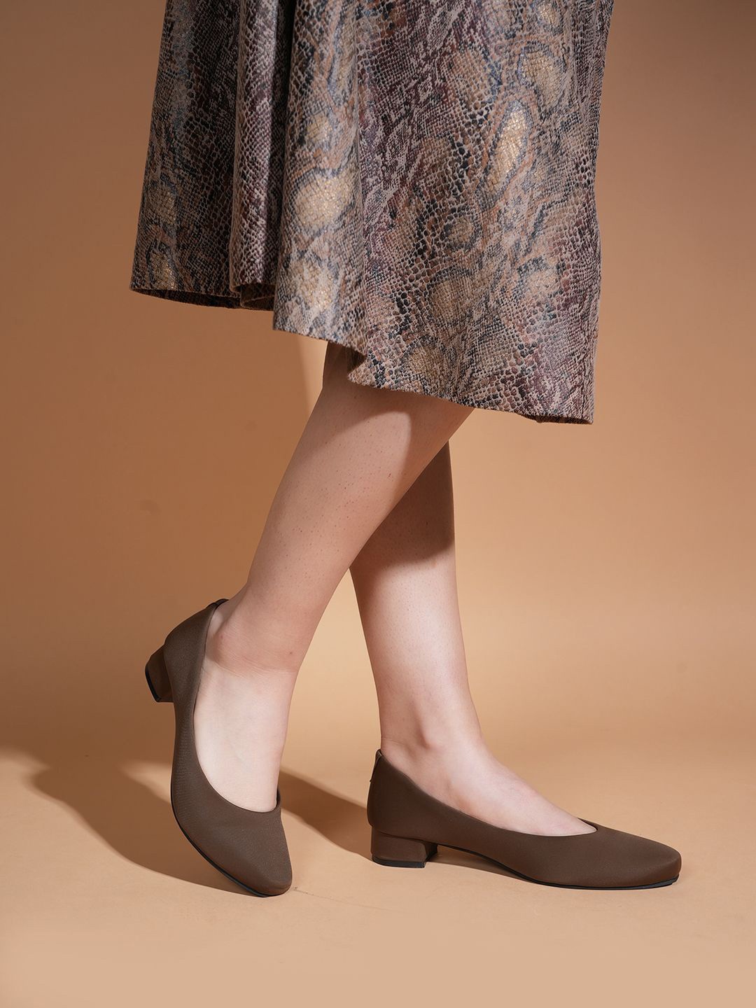 

Lavie Square Toe Block Heel Pumps, Khaki