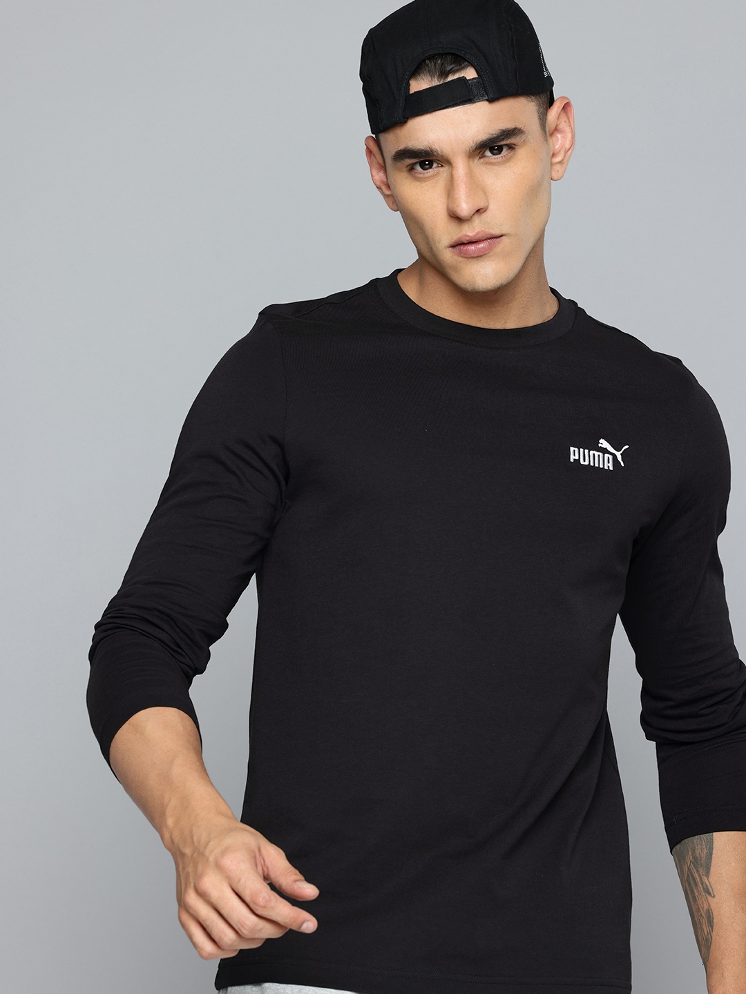

Puma Brand Logo Printed T-shirt, Black