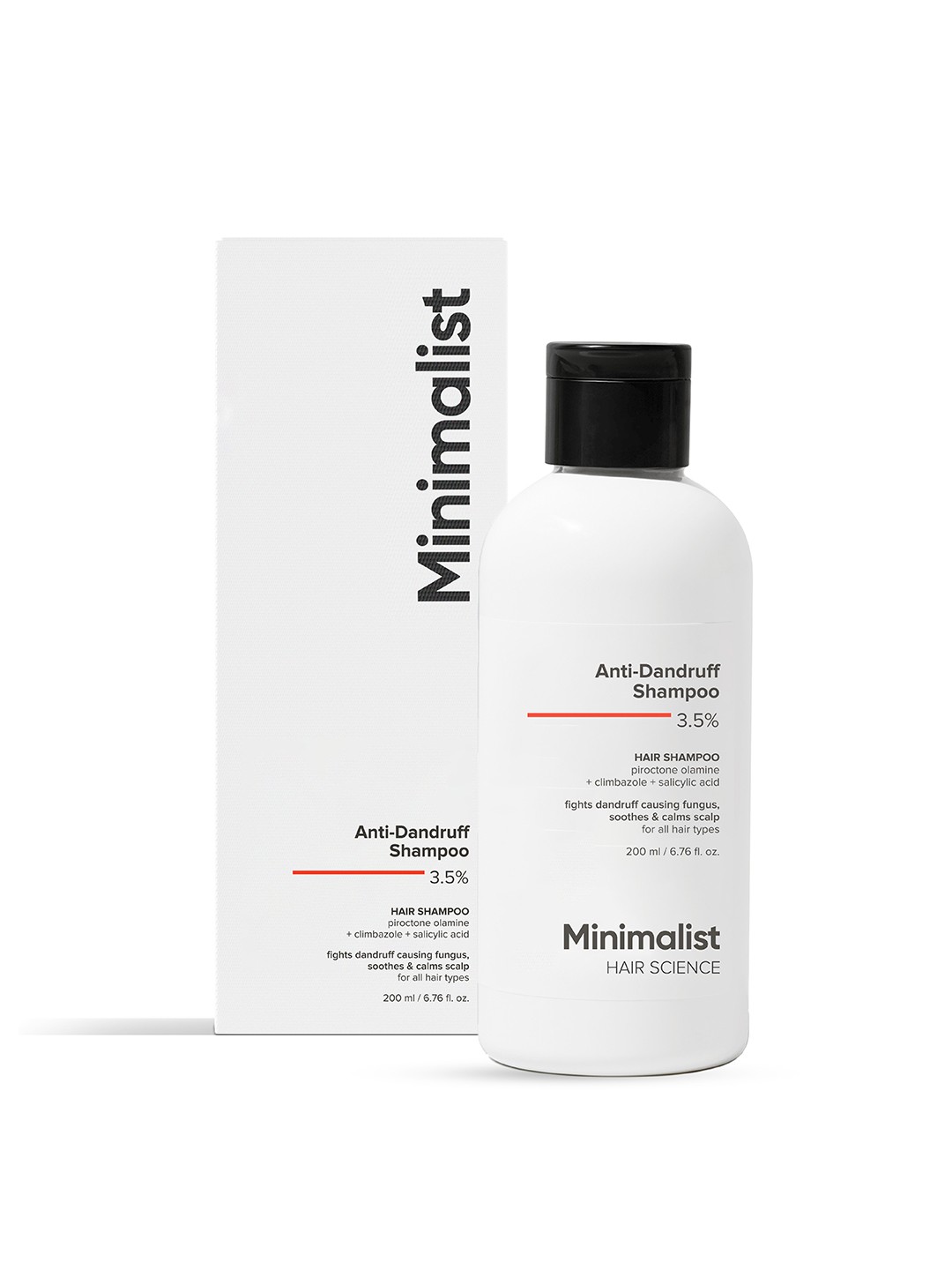 

Minimalist Anti-Dandruff Shampoo With Salicylic Acid - 200ml, White