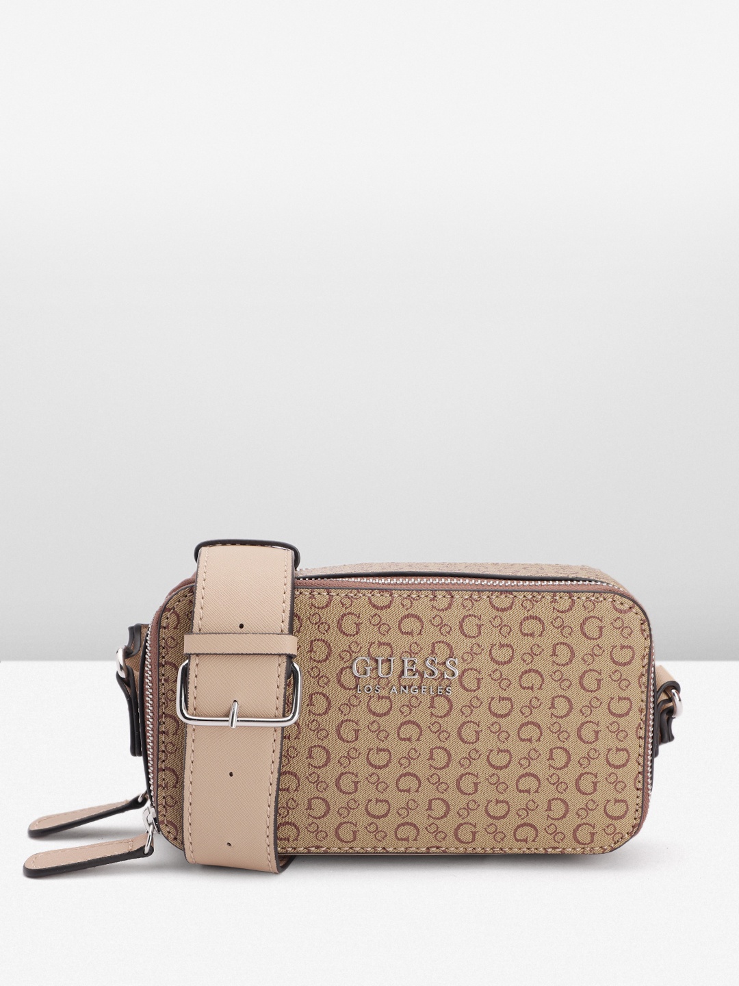 

GUESS Printed Crossbody Bag, Brown